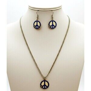 Milwaukee Brewers MLB Peace Sign Necklace Earrings Jewelry Set WinCraft 2013 Lot